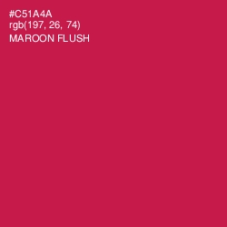 #C51A4A - Maroon Flush Color Image